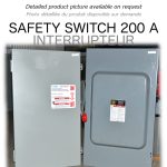 INTERRUPTEUR 200A 208V 3PH C1 FUSIBLE COMMANDER/SYLVANIA/CEB